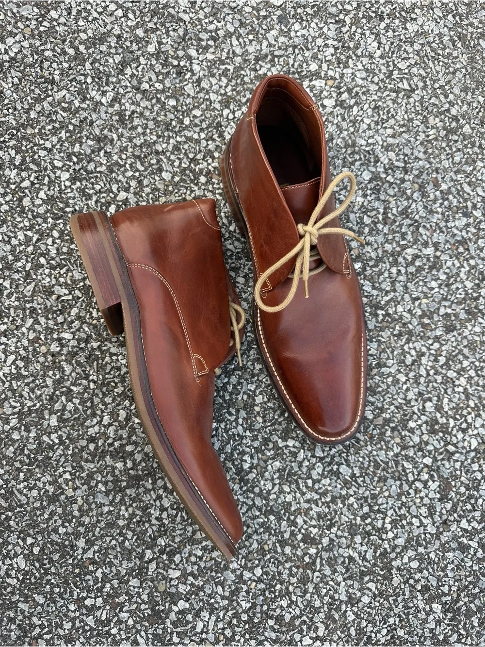 Cole Haan Men's Brown Leather Chukka Boots - Classic Casual Dress Shoe Size 11